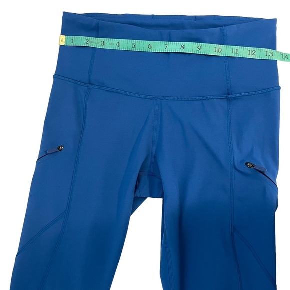 LULULEMON luxtreme leggings Cadence Crusher Tight Dark Royal size 6 EUC - Picture 10 of 14